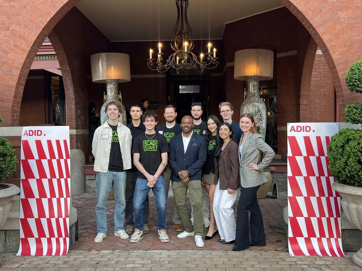The project team with ADID at the handoff